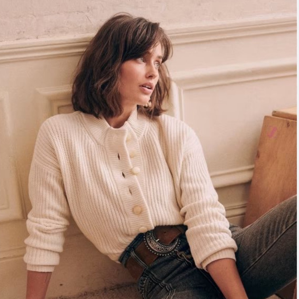 Sézane Lucas Jumper in Ecru